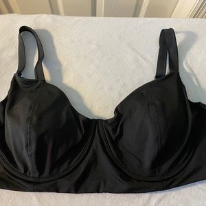 Andie Black Bikini Top Size 2X